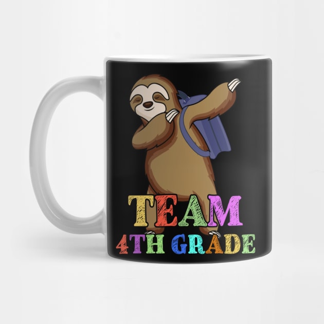 Sloth Hello 4th Grade Teachers Kids Back to school Gifts by kateeleone97023